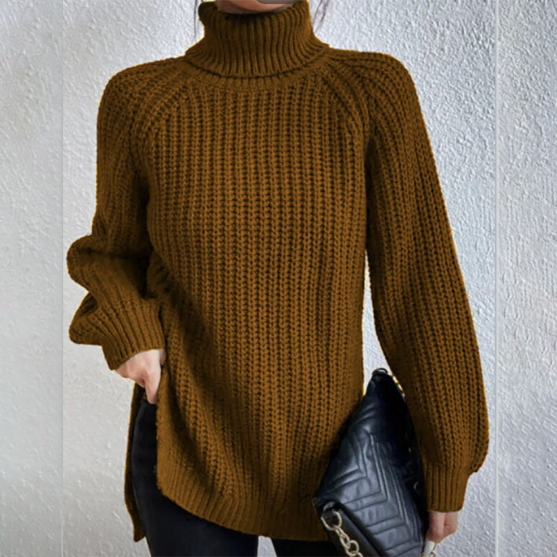 Pull En Laine à Col Haut