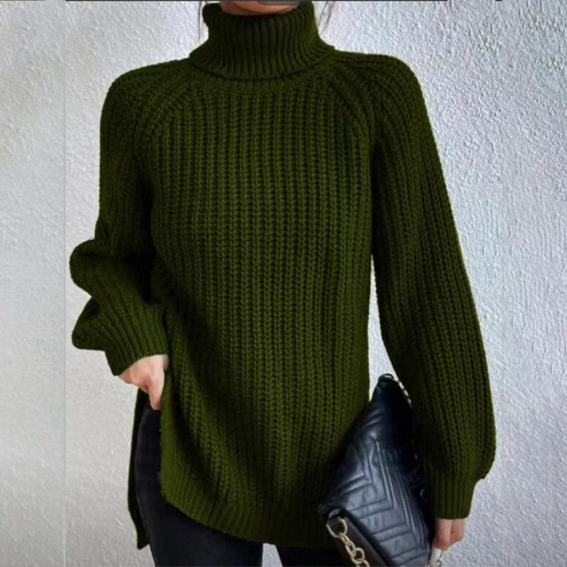 Pull En Laine à Col Haut