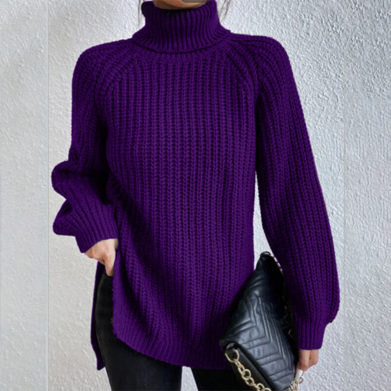 Pull En Laine à Col Haut