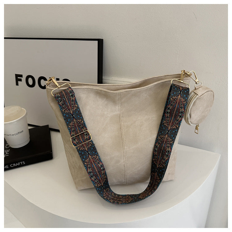 Sac Vintage à Bandoulière Large