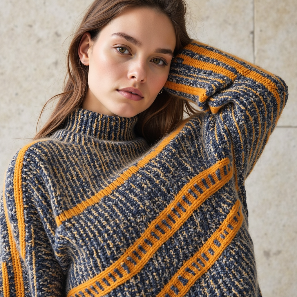 Pull Kali Col Roulé En Tricot & Cachemire
