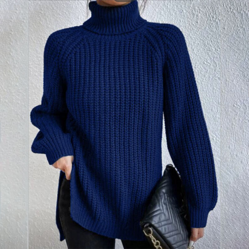 Pull En Laine à Col Haut