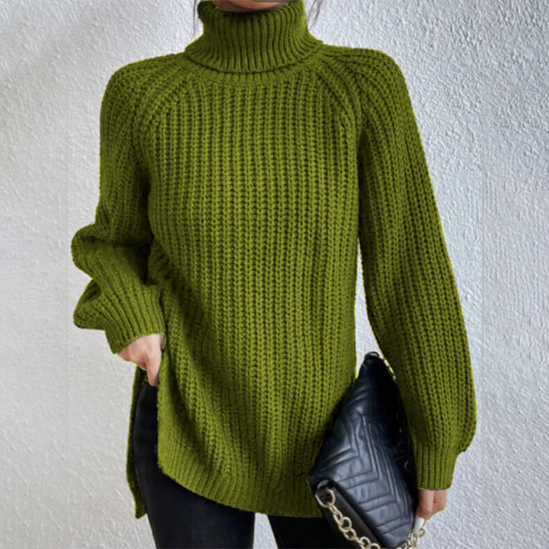 Pull En Laine à Col Haut