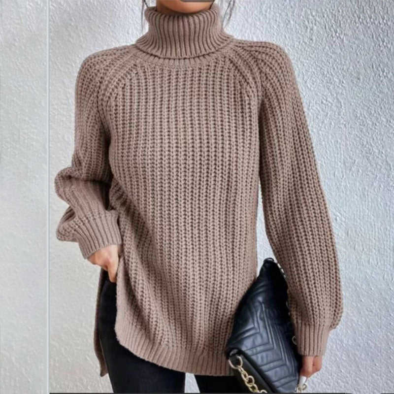 Pull En Laine à Col Haut