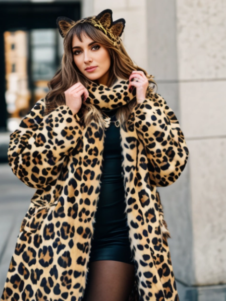 Léopard Savana : Manteau d’Hiver