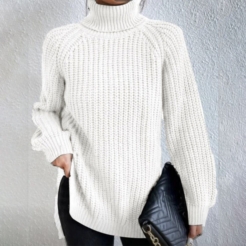 Pull En Laine à Col Haut