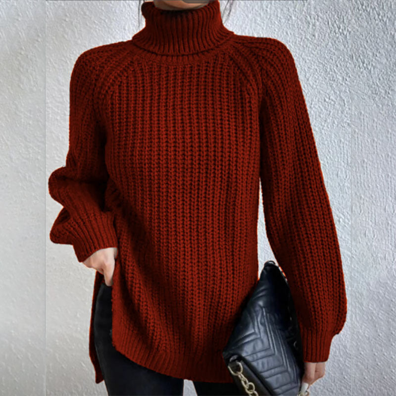 Pull En Laine à Col Haut