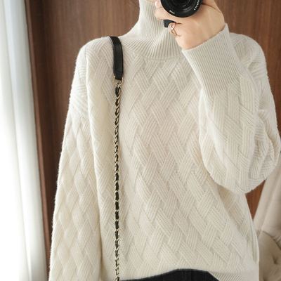 Pull Court Oversize en Maille Épaisse