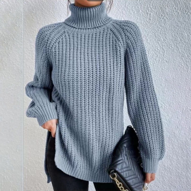 Pull En Laine à Col Haut