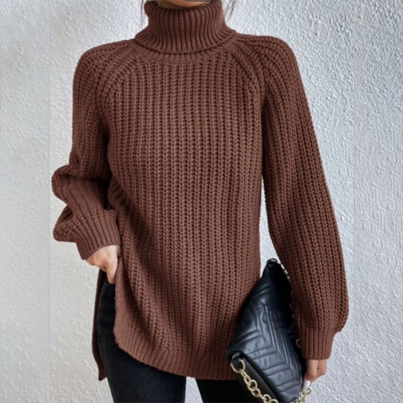 Pull En Laine à Col Haut