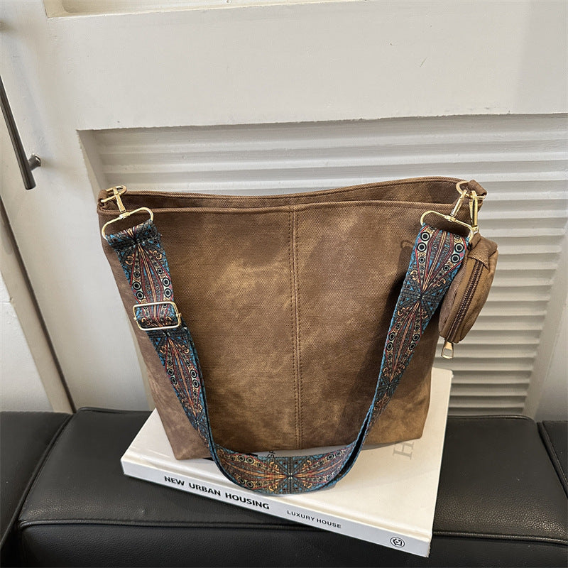 Sac Vintage à Bandoulière Large