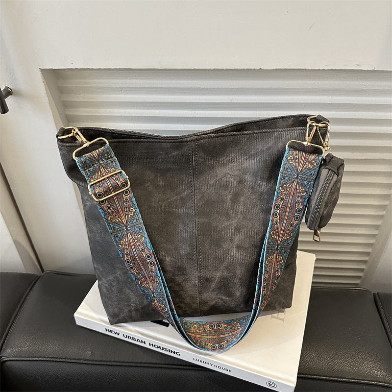 Sac Vintage à Bandoulière Large