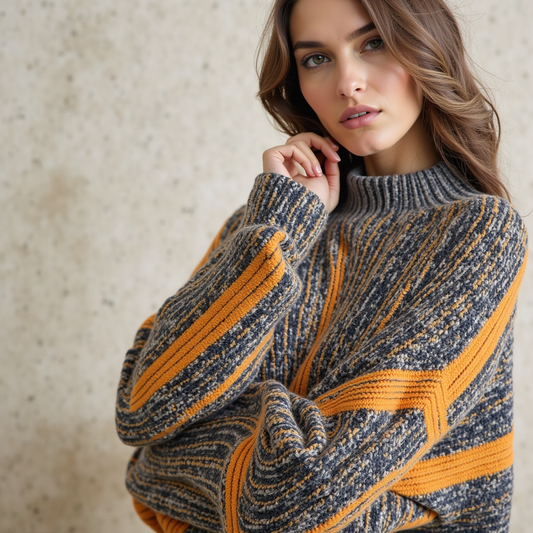 Pull Kali Col Roulé En Tricot & Cachemire