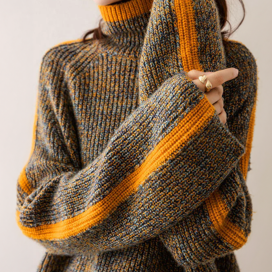 Pull Kali Col Roulé En Tricot & Cachemire
