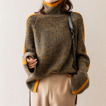 Pull Kali Col Roulé En Tricot & Cachemire
