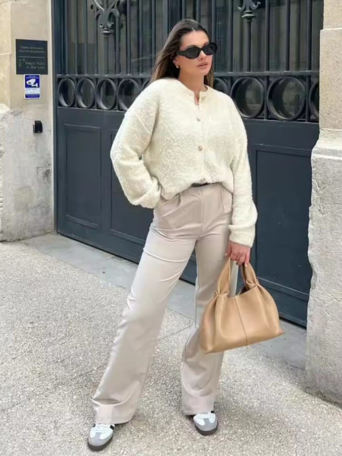 Soleia Gilet Luxe - Gilet Élégance Douce